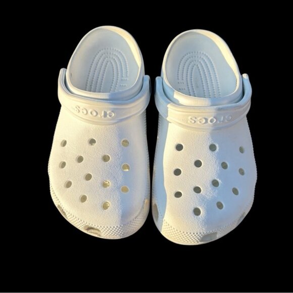 Crocs Womems Sz 8 Men’s Sz 6 White Comfortable Clog Slides - Picture 6 of 10